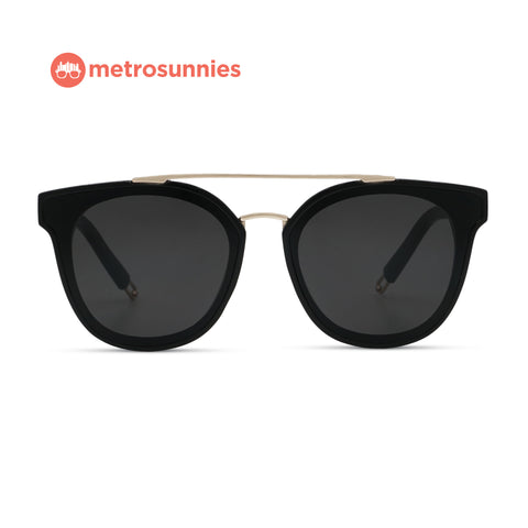 MetroSunnies Avi Sunnies (Black) / Sunglasses with UV400 Protection / Fashion Eyewear Unisex