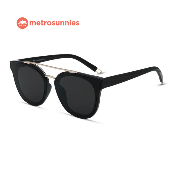 MetroSunnies Avi Sunnies (Black) / Sunglasses with UV400 Protection / Fashion Eyewear Unisex