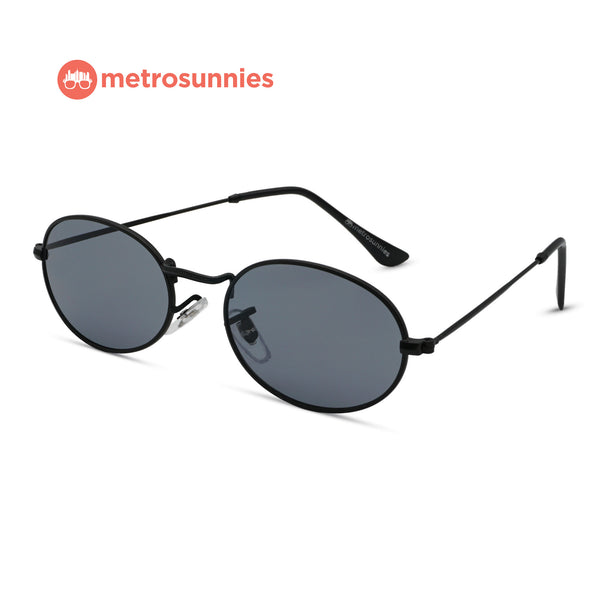 MetroSunnies Barnum Sunnies (Black) / Sunglasses with UV400 Protection / Fashion Eyewear Unisex