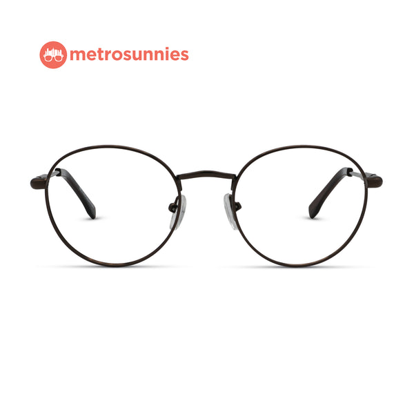 MetroSunnies Bobby Specs (Bronze) / Replaceable Lens / Eyeglasses for Men and Women