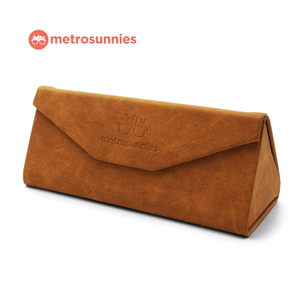 MetroSunnies Caddy Foldable Case Holder (Brown) / Eyewear Case Holder for Sunnies and Specs