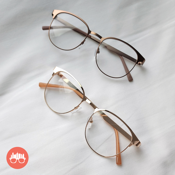 MetroSunnies Camilla Specs (Rose Gold) / Replaceable Lens / Eyeglasses for Men and Women
