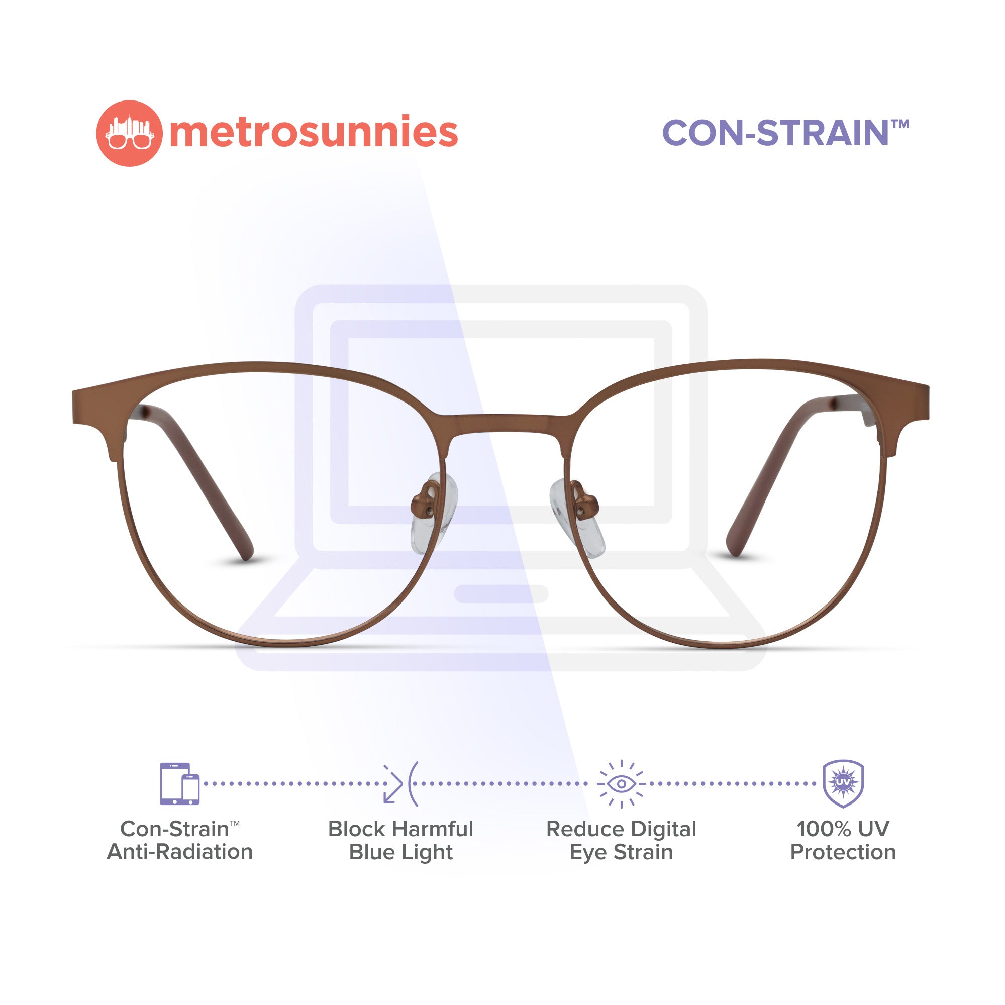 MetroSunnies Camilla Specs (Nude) / Replaceable Lens / Eyeglasses for Men and Women