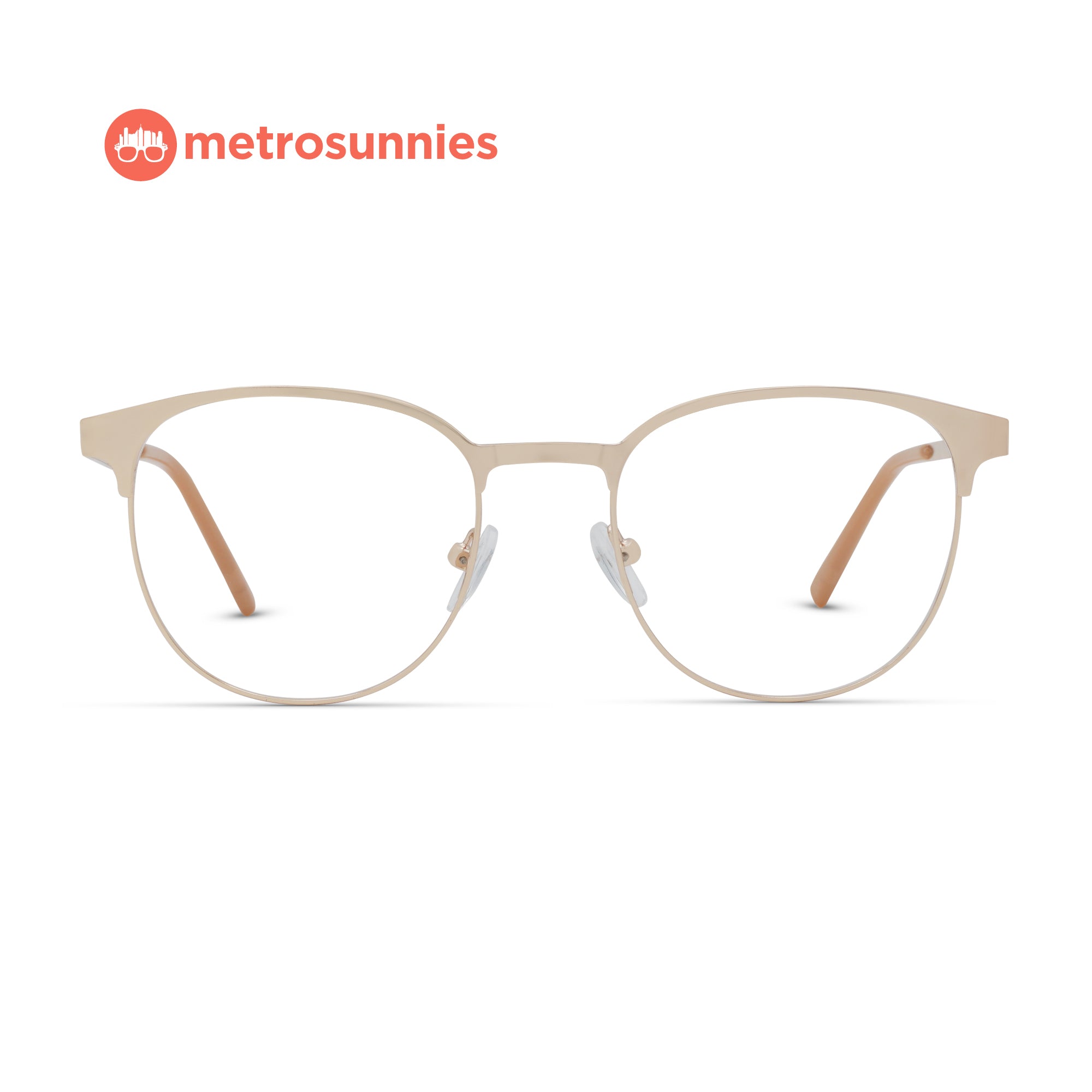 MetroSunnies Camilla Specs (Rose Gold) / Replaceable Lens / Eyeglasses for Men and Women