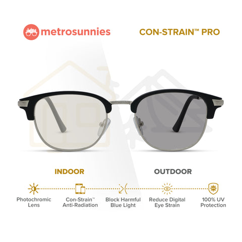 MetroSunnies Cassie Specs (Black) / Replaceable Lens / Eyeglasses for Men and Women