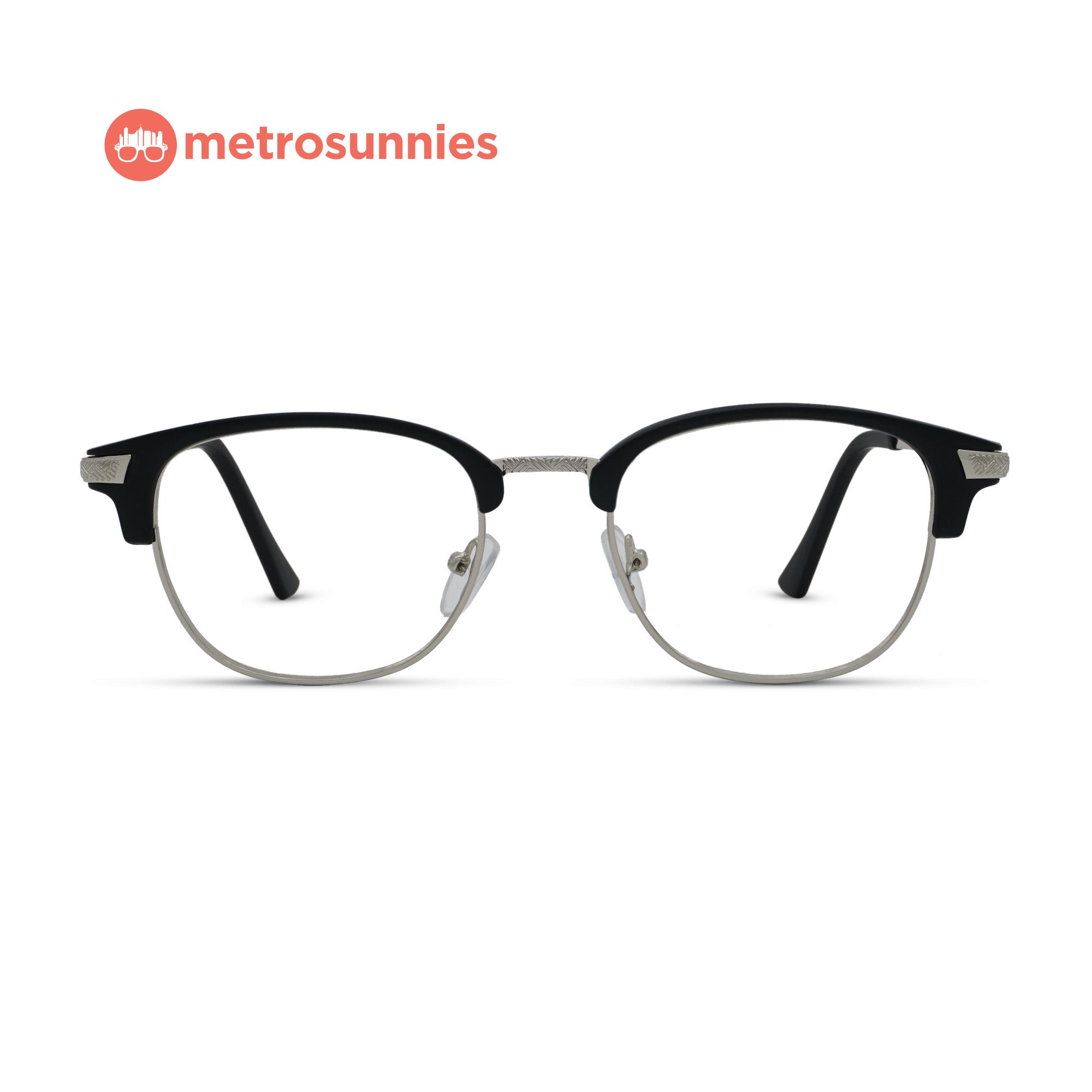 MetroSunnies Cassie Specs (Black) / Replaceable Lens / Eyeglasses for Men and Women