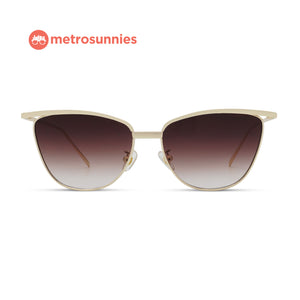 MetroSunnies Charlote Sunnies (Brown) / Sunglasses with UV400 Protection / Fashion Eyewear Unisex
