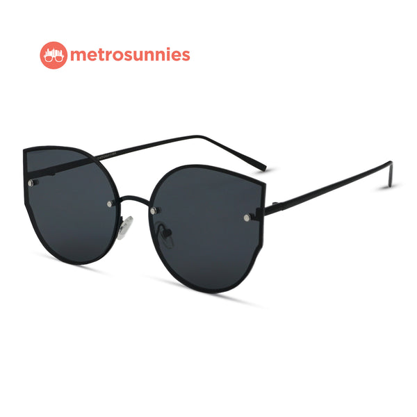 MetroSunnies Clara Sunnies (Onyx) / Sunglasses with UV400 Protection / Fashion Eyewear Unisex