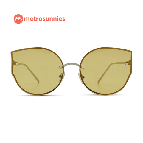 MetroSunnies Clara Sunnies (Honey) / Sunglasses with UV400 Protection / Fashion Eyewear Unisex
