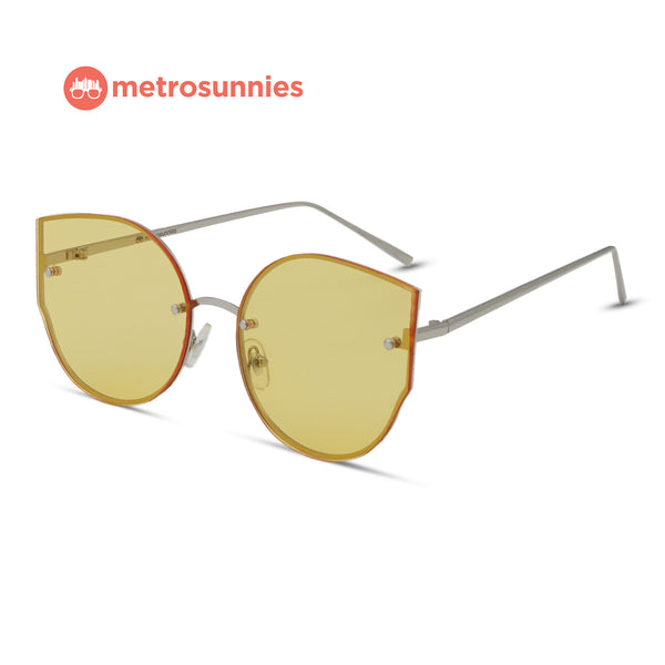MetroSunnies Clara Sunnies (Honey) / Sunglasses with UV400 Protection / Fashion Eyewear Unisex