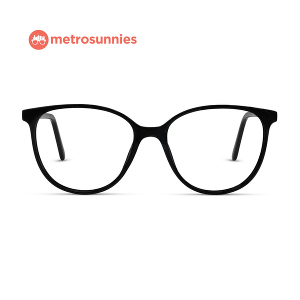 MetroSunnies Cypress Specs (Black) / Replaceable Lens / Eyeglasses for Men and Women
