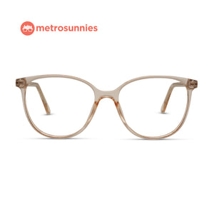 MetroSunnies Cypress Specs (Champagne) / Replaceable Lens / Eyeglasses for Men and Women