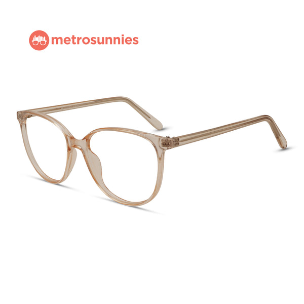 MetroSunnies Cypress Specs (Champagne) / Replaceable Lens / Eyeglasses for Men and Women