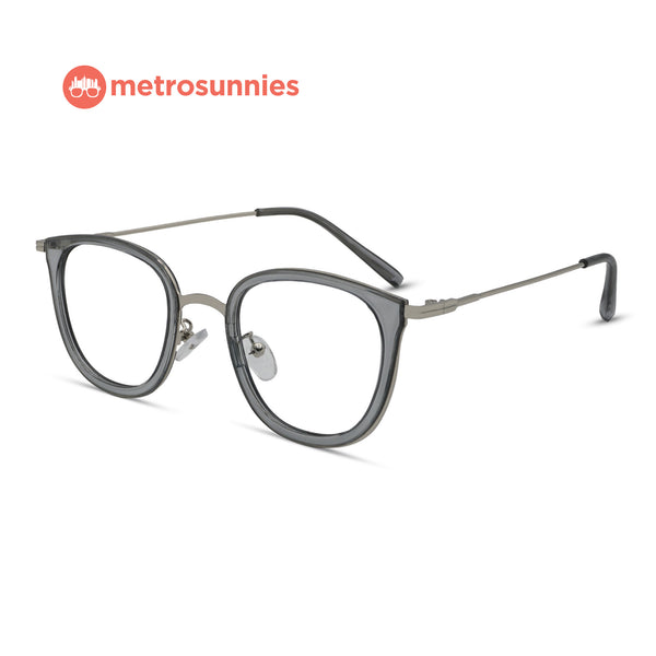 MetroSunnies Daisy Specs (Gray) / Replaceable Lens / Eyeglasses for Men and Women