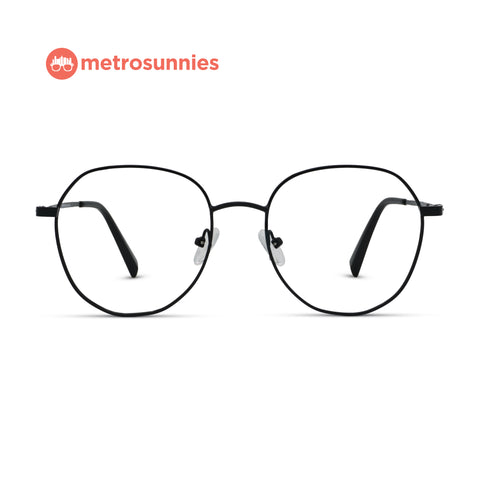 MetroSunnies David Specs (Black) / Replaceable Lens / Eyeglasses for Men and Women