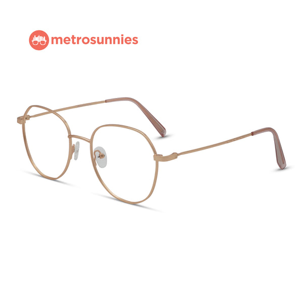 MetroSunnies David Specs (Rose Gold) / Replaceable Lens / Eyeglasses for Men and Women