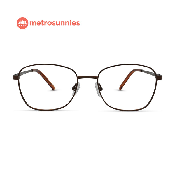 MetroSunnies Dawson Specs (Bronze) / Replaceable Lens / Eyeglasses for Men and Women