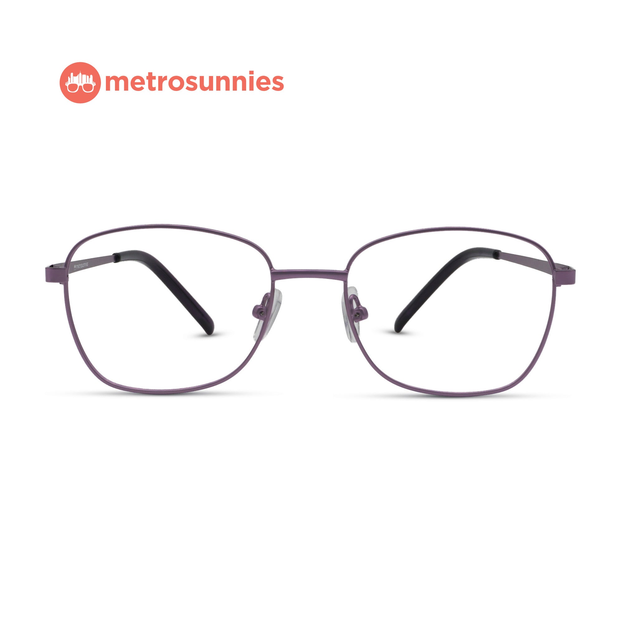 MetroSunnies Dawson Specs (Purple) / Replaceable Lens / Eyeglasses for Men and Women