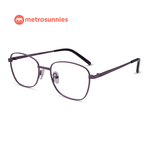 MetroSunnies Dawson Specs (Purple) / Replaceable Lens / Eyeglasses for Men and Women