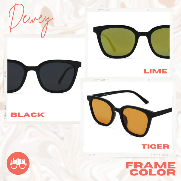 MetroSunnies Dewey Sunnies (Lime) / Polarized Sunglasses UV400 / Fashion Eyewear for Men and Women
