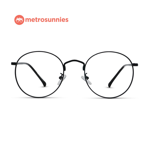 MetroSunnies Merrit Specs (Black) / Replaceable Lens / Eyeglasses for Men and Women