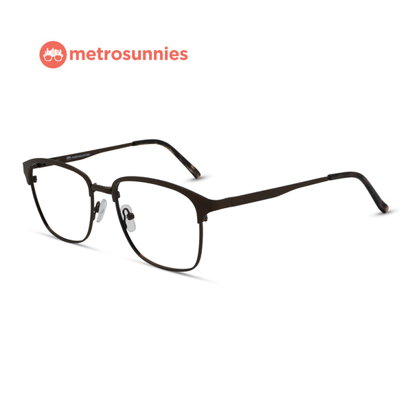 MetroSunnies Dresden Specs (Bronze) / Replaceable Lens / Eyeglasses for Men and Women