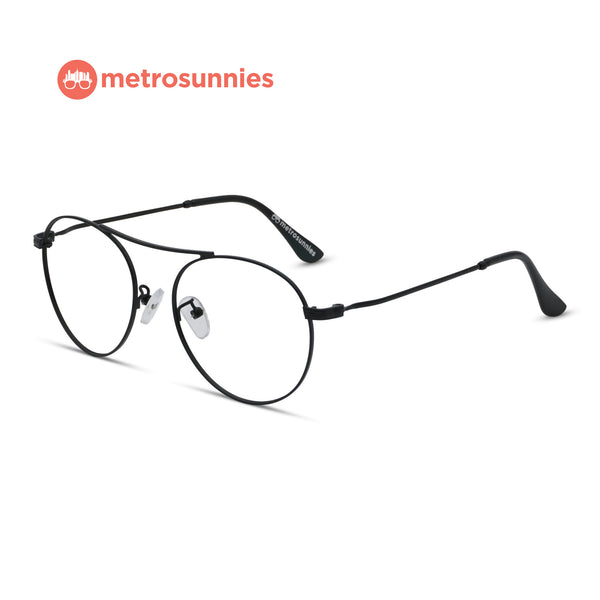 MetroSunnies Elijah Specs (Black) / Replaceable Lens / Eyeglasses for Men and Women