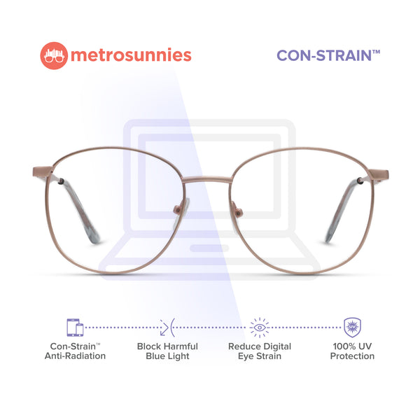 MetroSunnies Ellie Specs (Pink) / Replaceable Lens / Eyeglasses for Men and Women