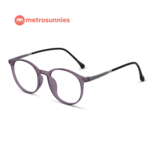 MetroSunnies Emerson Specs (Purple) / Replaceable Lens / Versairy Ultralight Weight / Eyeglasses