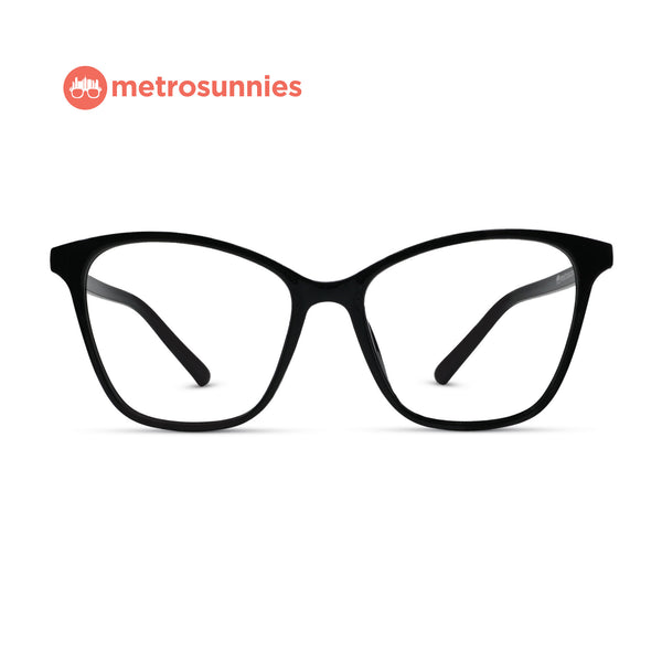 MetroSunnies Emily Specs (Black) / Replaceable Lens / Eyeglasses for Men and Women
