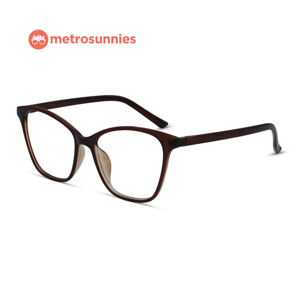 MetroSunnies Emily Specs (Brown) / Replaceable Lens / Eyeglasses for Men and Women