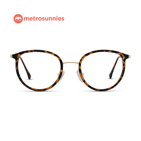 MetroSunnies Emma Specs (Leopard) / Replaceable Lens / Versairy Ultralight Weight / Eyeglasses