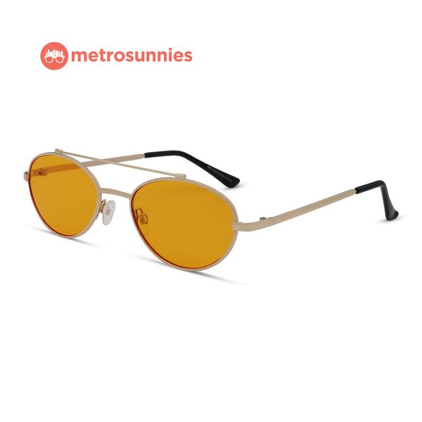 MetroSunnies Evan Sunnies (Apricot) / Sunglasses with UV400 Protection / Fashion Eyewear Unisex