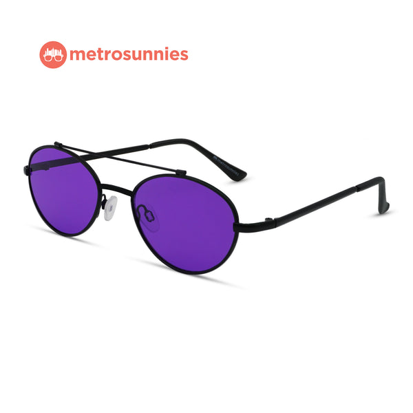 MetroSunnies Evan Sunnies (Violet) / Sunglasses with UV400 Protection / Fashion Eyewear Unisex