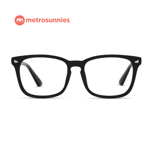 MetroSunnies Flynn Specs (Black) / Replaceable Lens / Eyeglasses for Men and Women