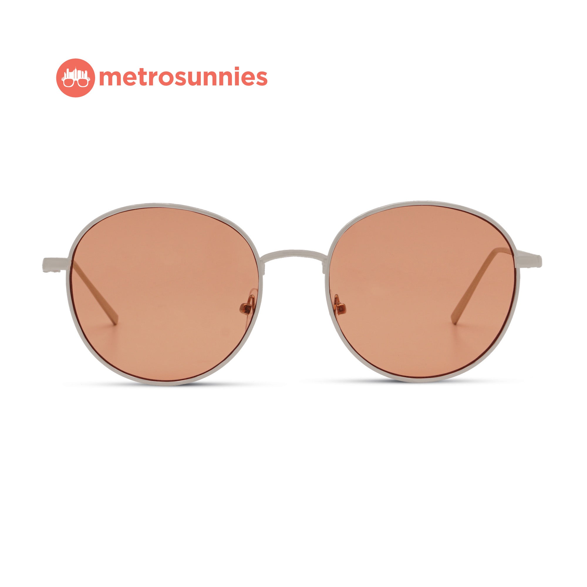 MetroSunnies Frankie Sunnies (Apricot) / Sunglasses with UV400 Protection / Fashion Eyewear Unisex