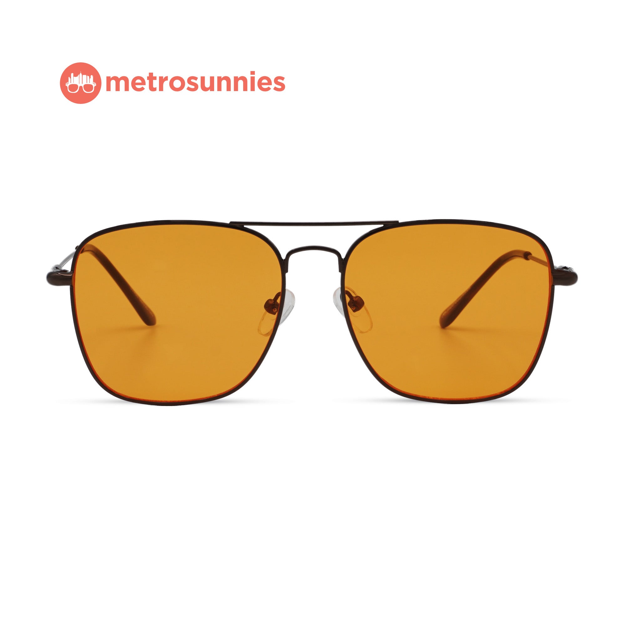 MetroSunnies Freddie Sunnies (Apricot) / Sunglasses with UV400 Protection / Fashion Eyewear Unisex