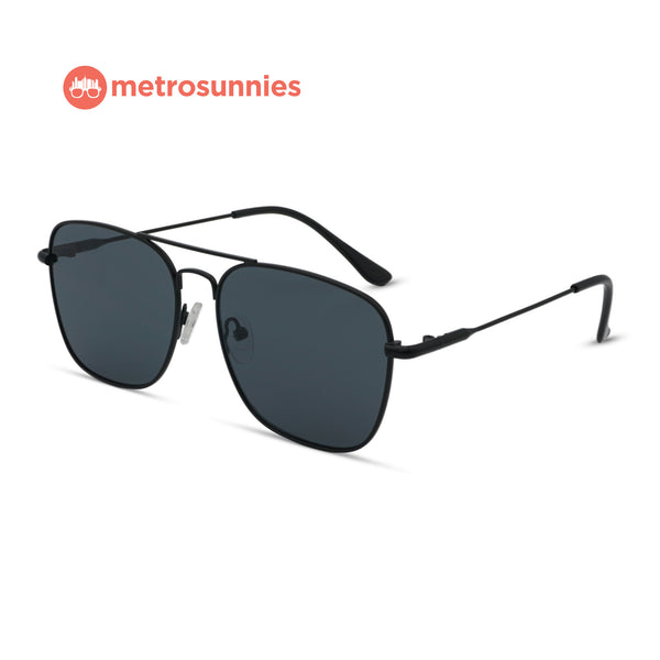 MetroSunnies Freddie Sunnies (Black) / Sunglasses with UV400 Protection / Fashion Eyewear Unisex