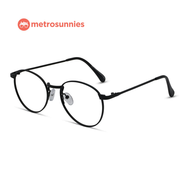 MetroSunnies Glenn Specs (Black) / Replaceable Lens / Eyeglasses for Men and Women
