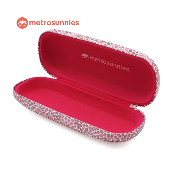 MetroSunnies Glitz Hard Case Holder (Pink) / Eyewear Case Holder for Sunnies and Specs