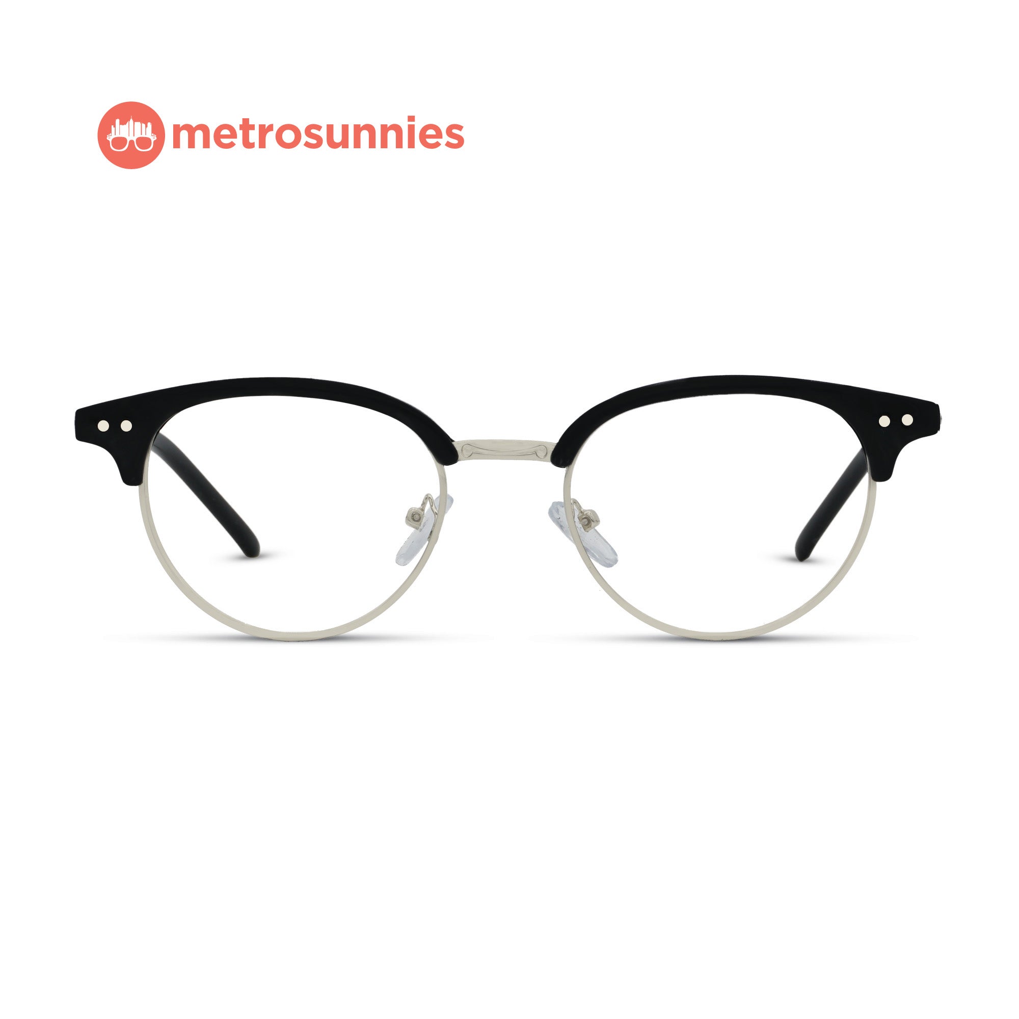 MetroSunnies Greg Specs (Black) / Replaceable Lens / Eyeglasses for Men and Women