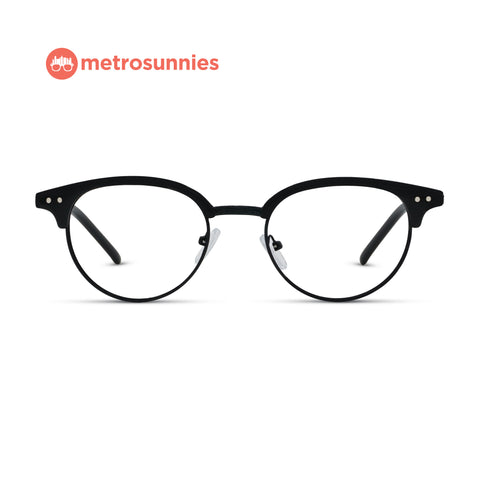 MetroSunnies Greg Specs (Coal) / Replaceable Lens / Eyeglasses for Men and Women