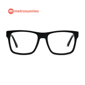 MetroSunnies Gus Specs (Black) / Handmade Acetate / Replaceable Lens / Eyeglasses