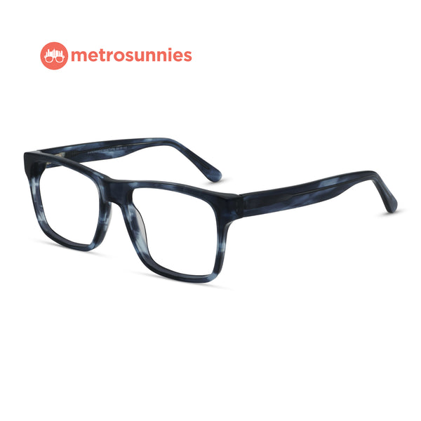 MetroSunnies Gus Specs (Gray) / Handmade Acetate / Replaceable Lens / Eyeglasses