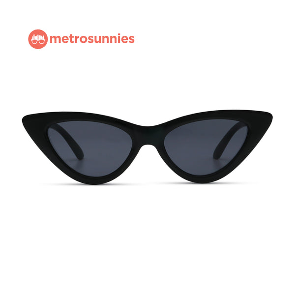 MetroSunnies Helen Sunnies (Black) / Sunglasses with UV400 Protection / Fashion Eyewear Unisex