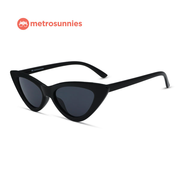 MetroSunnies Helen Sunnies (Black) / Sunglasses with UV400 Protection / Fashion Eyewear Unisex