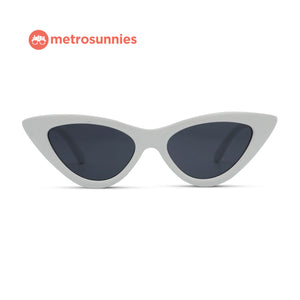 MetroSunnies Helen Sunnies (White) / Sunglasses with UV400 Protection / Fashion Eyewear Unisex