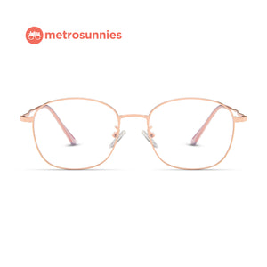 MetroSunnies Iggy Specs (Rose Gold) / Con-Strain Blue Light / Anti-Radiation Computer Eyeglasses