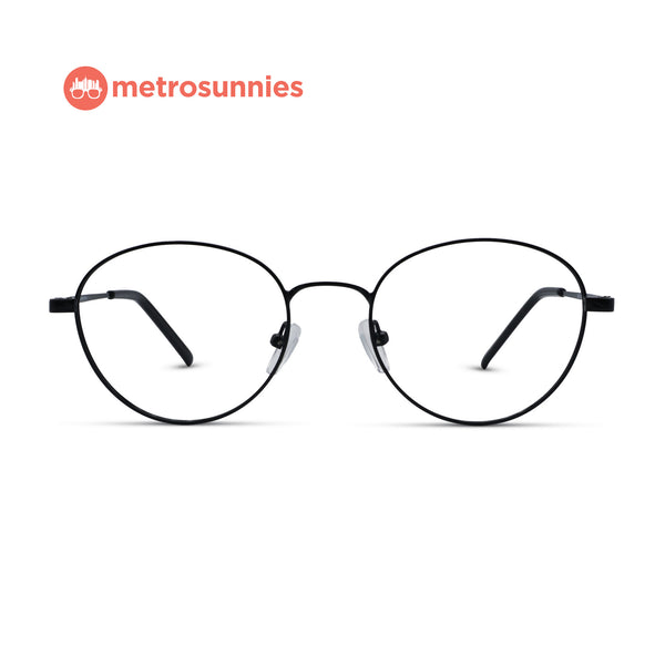 MetroSunnies Ingrid Specs (Black) / Replaceable Lens / Eyeglasses for Men and Women