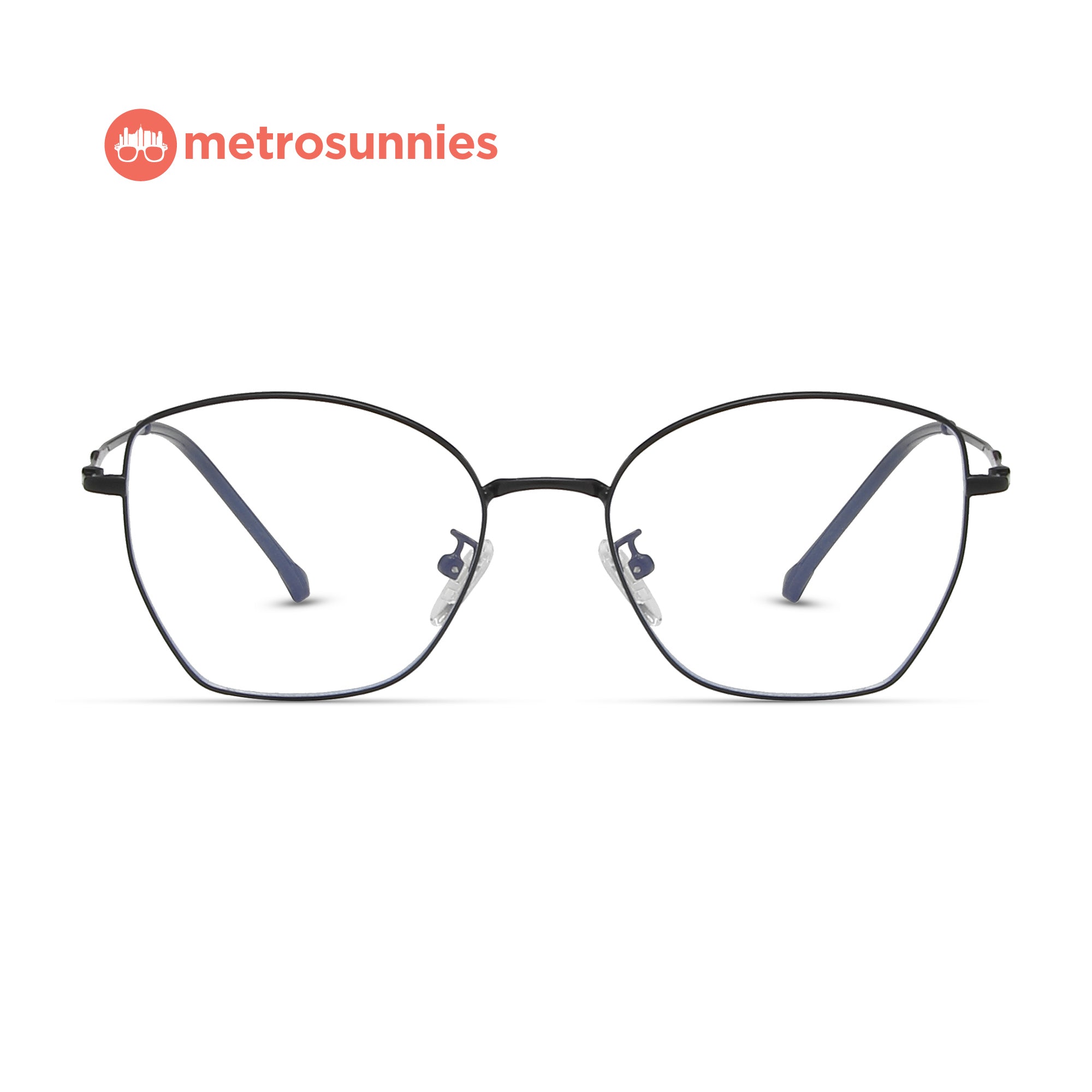 MetroSunnies Ivy Specs (Black) / Con-Strain Blue Light / Anti-Radiation Computer Eyeglasses
